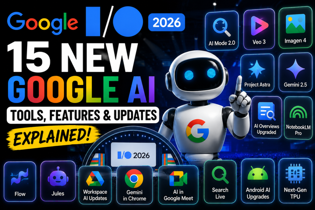 Google IO 2026 15 New Google AI Tools,