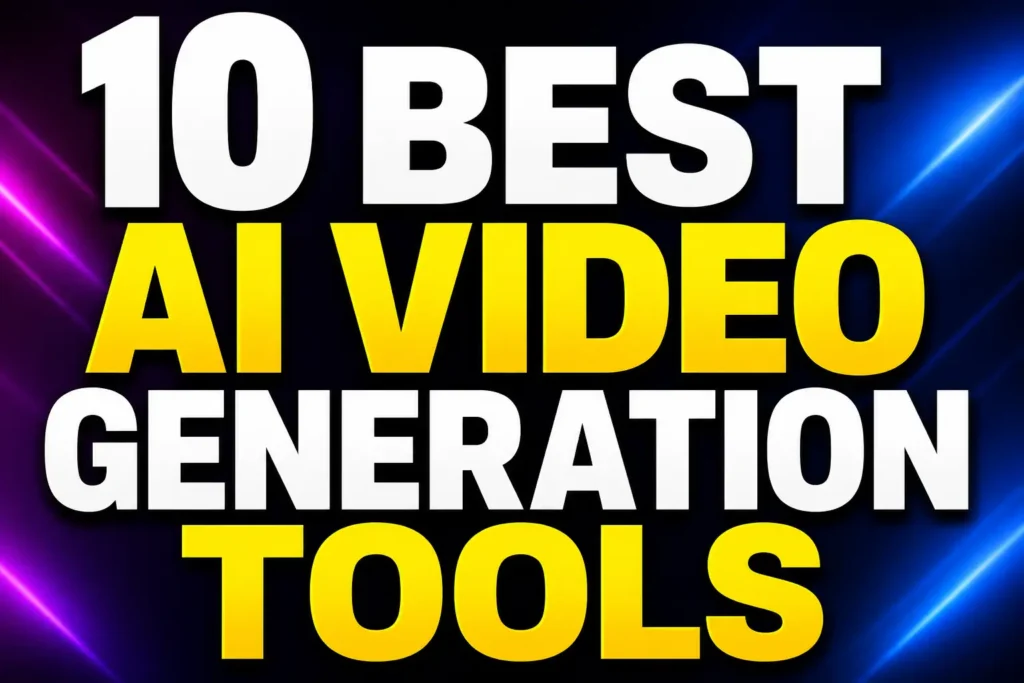 10 Best AI Video Generation Tools for Bloggers, Designers, and Social Media Creators
