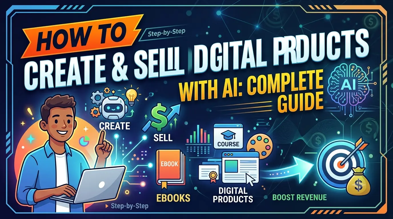 5 Proven Ways to Make Money with AI blog poster Part 2 by ViraDome featuring an AI chip connected to a stack of gold coins representing beginner friendly AI income methods. viradome.in